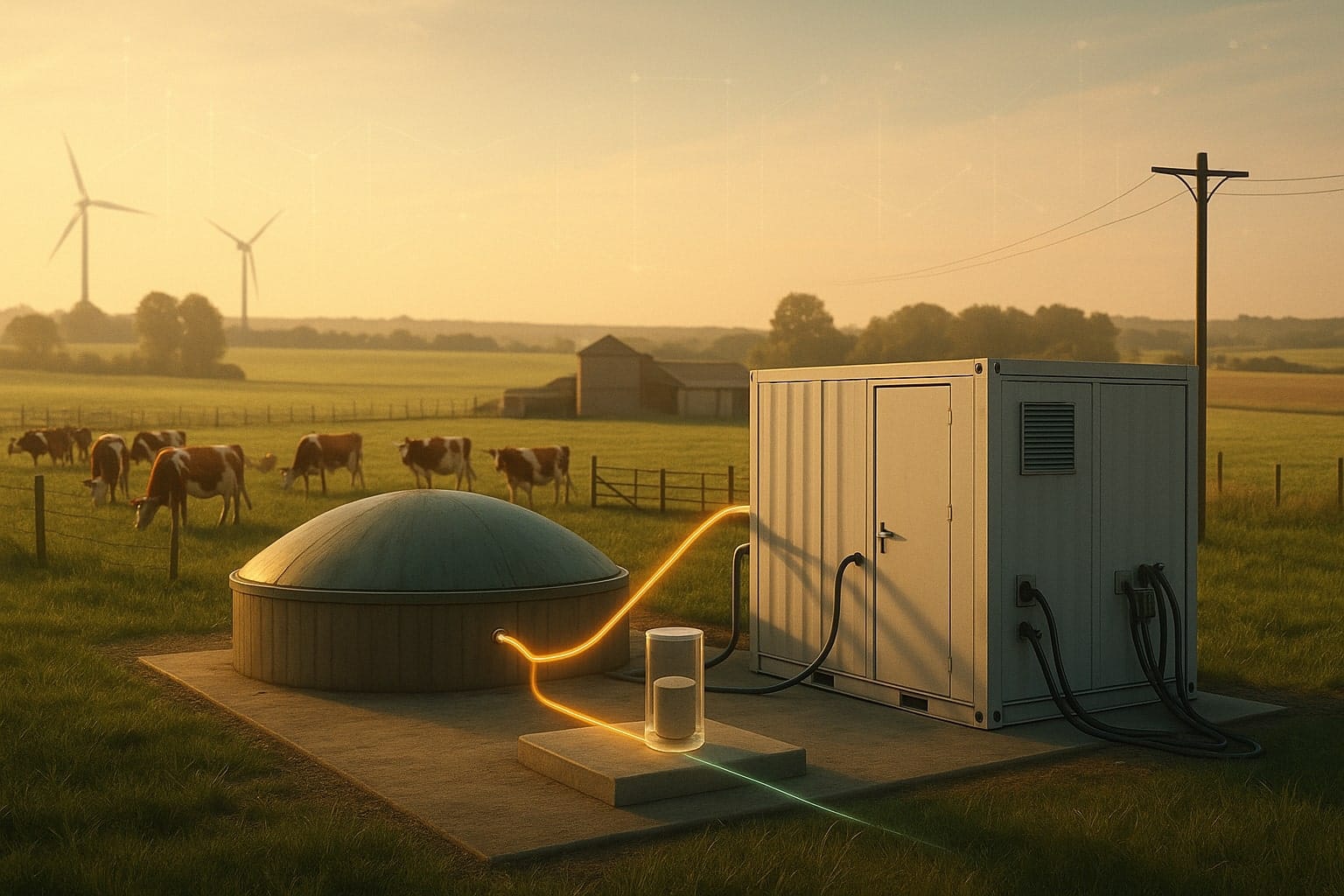 From manure to megawatts: turning cattle farms into carbon-negative power plants